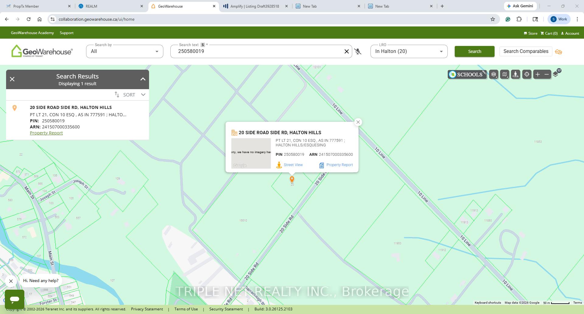 20 Side Road., N/A, Halton Hills, ON L4G 4S7